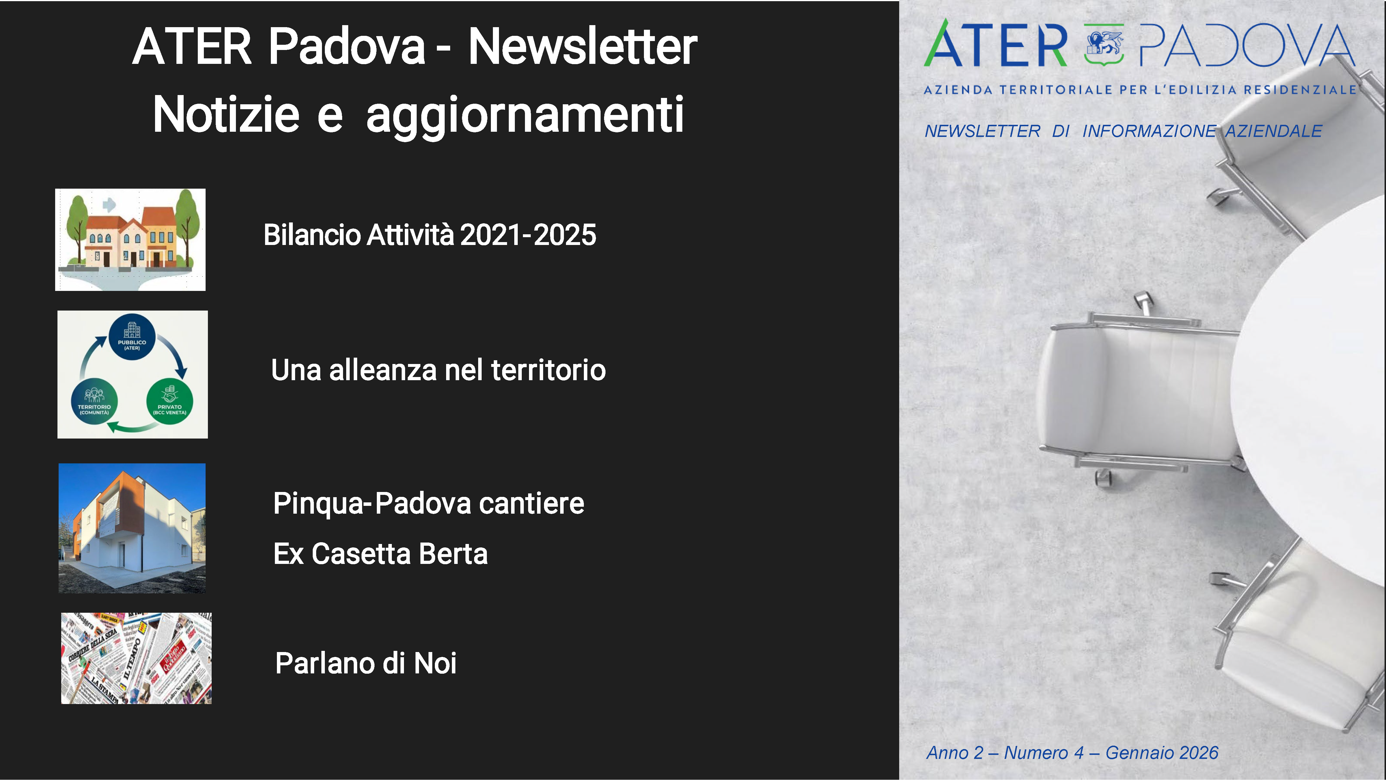 Copertina Newsletter N� 4 2025