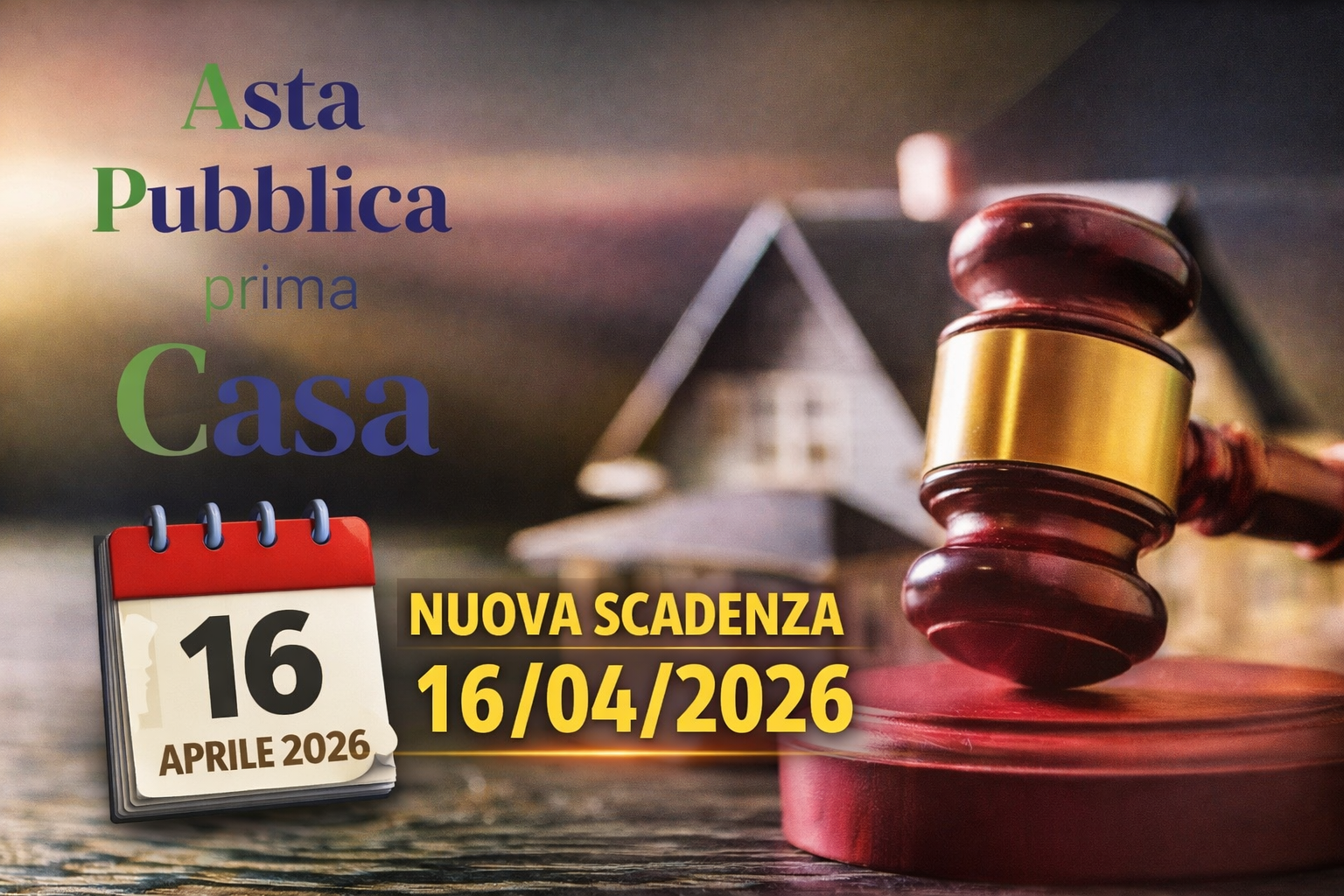 ASTA PRIMA CASA PROROGA 16.04.2026